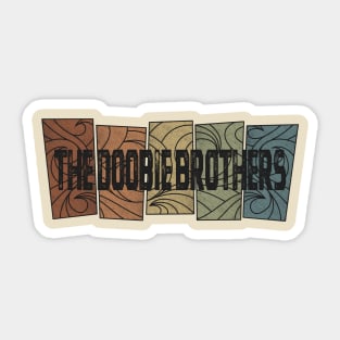 The Doobie Brothers Retro Pattern Sticker